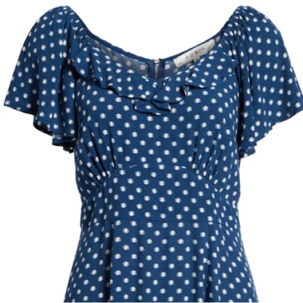 Row A Flutter Sleeve A-Line Dress - image 2